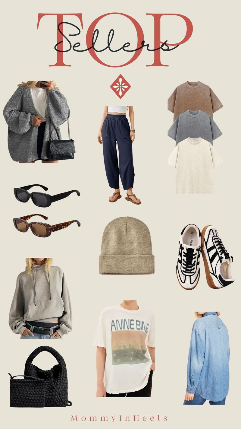 Last weeks top sellers! Amazon sneakers, amazon cardigan, a three pack of the perfectly oversized shirts.  

 #LTKootd #LTKmomlife #LTKSaleAlert