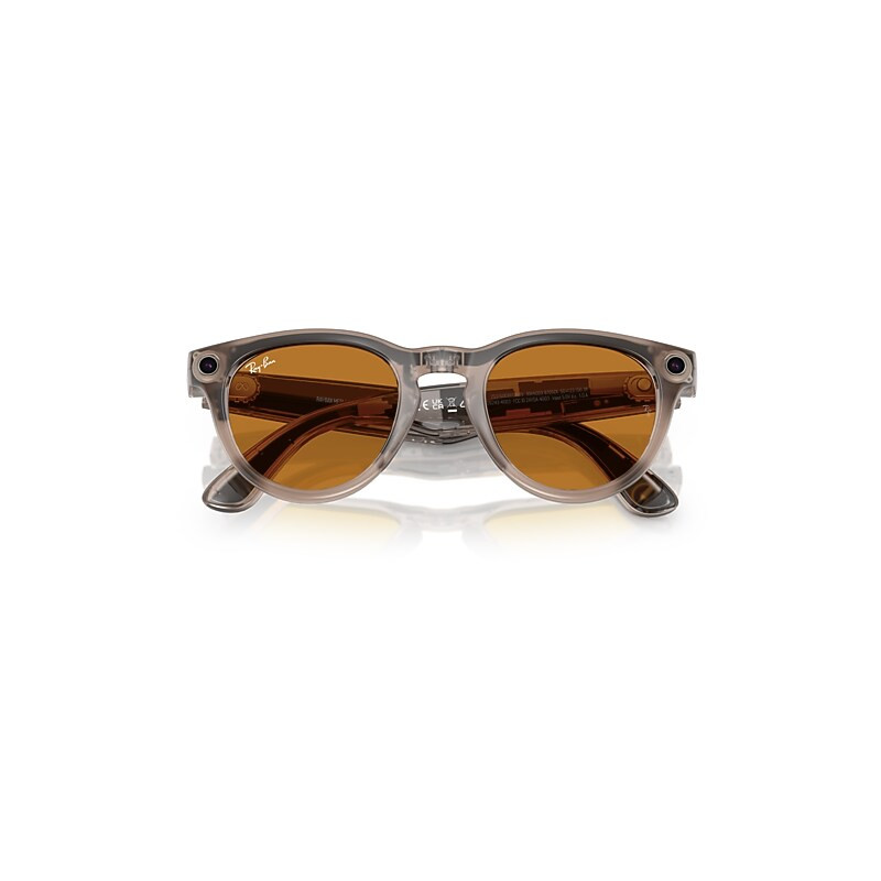Ray-Ban Ray-Ban | Meta Headliner Electronics Warm Stone Frame Yellow Lenses 50-23 | Ray-Ban (US)