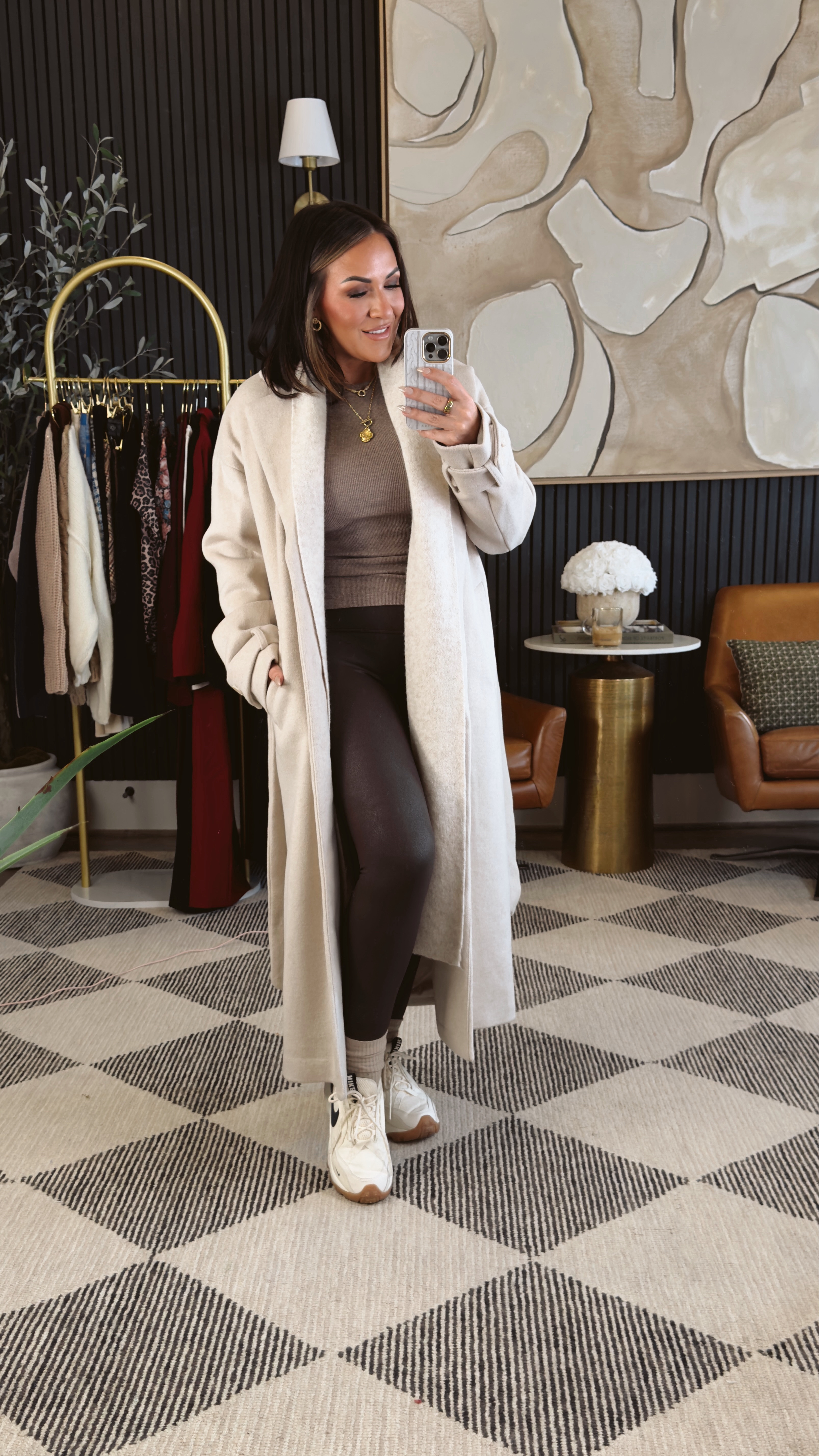 Cold, icy day in Texas calls for cozy neutrals! ❄️ 

Staying warm while keeping it chic with layers.

5’2” | 130 lbs | 34DD | 25” waist

#WinterOutfit #PetiteStyle #ColdWeatherFashion #Affliate #petitefashion #PetiteStyle #FashionInspo #OOTD #FashionOver40 #WinterFashion 