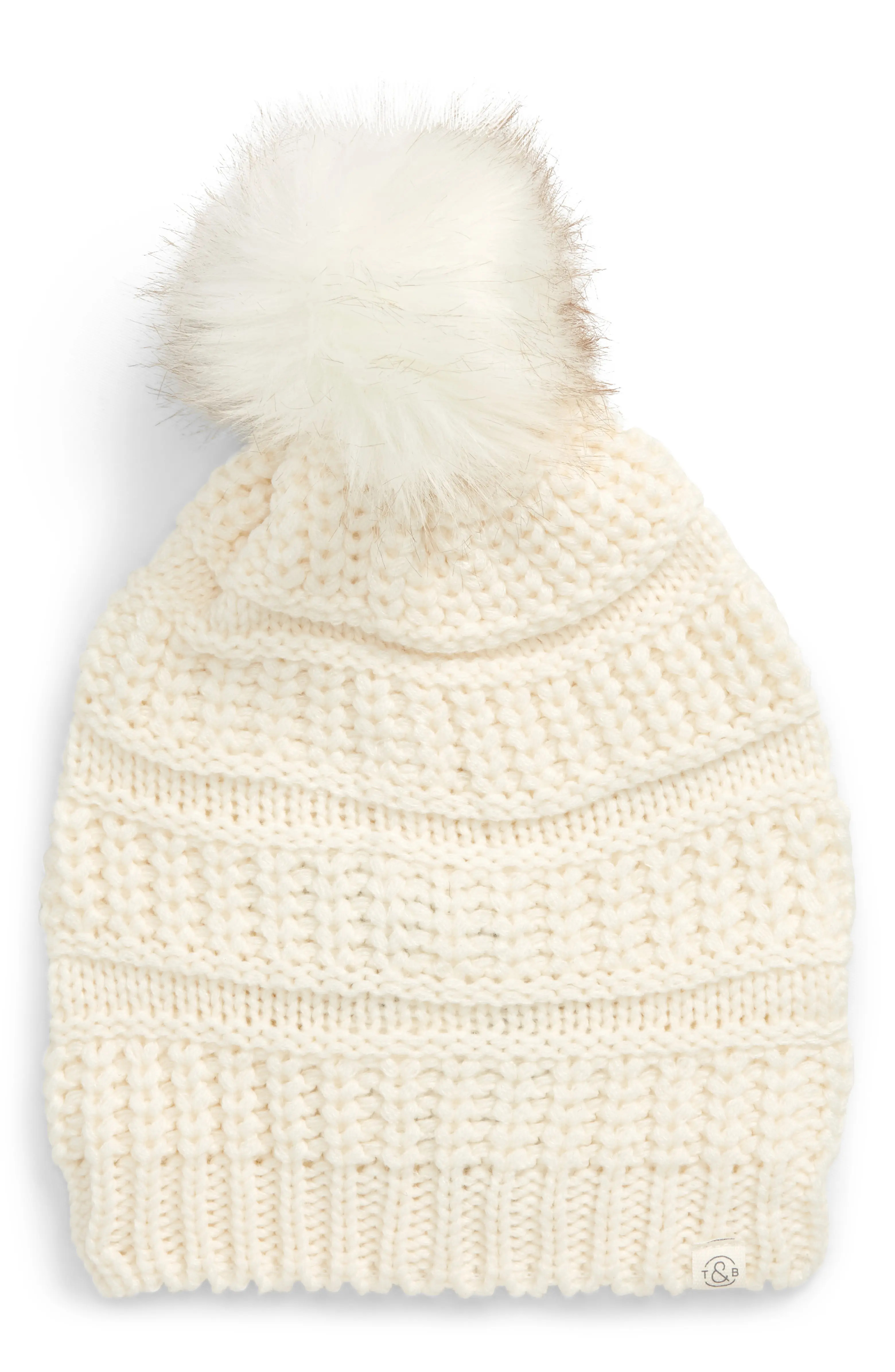Faux Fur Pom Beanie | Nordstrom