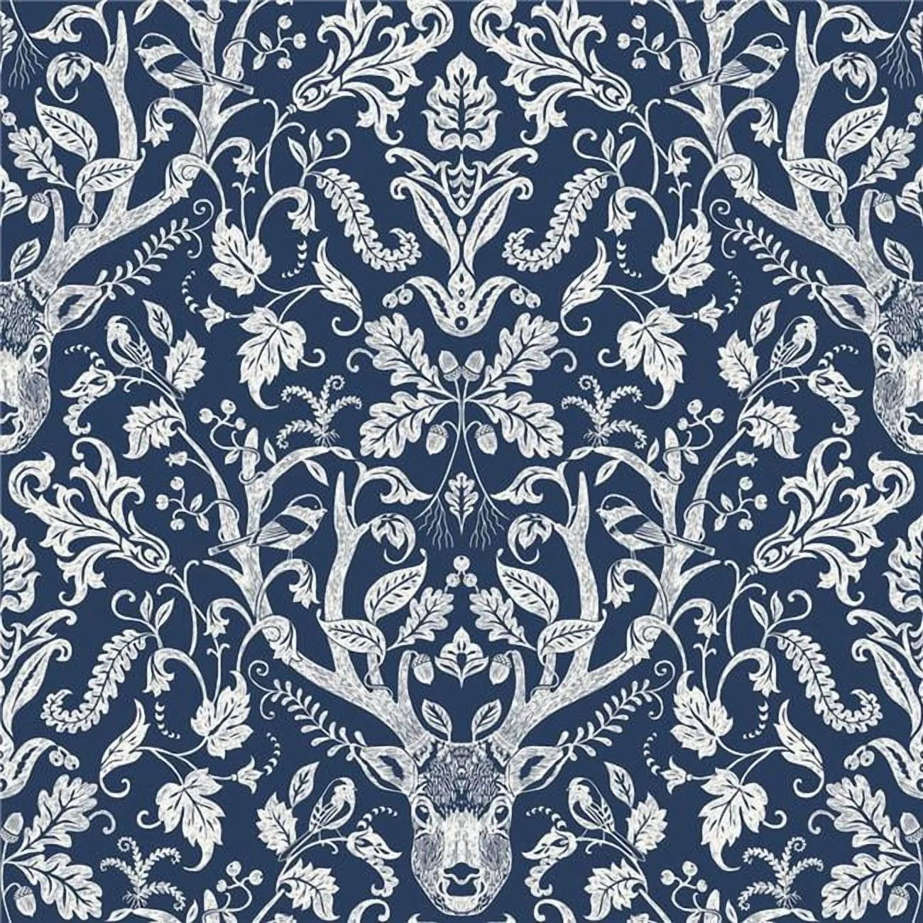 Navy Escape to the Forest Peel & Stick Wallpaper, Blue | Walmart (US)