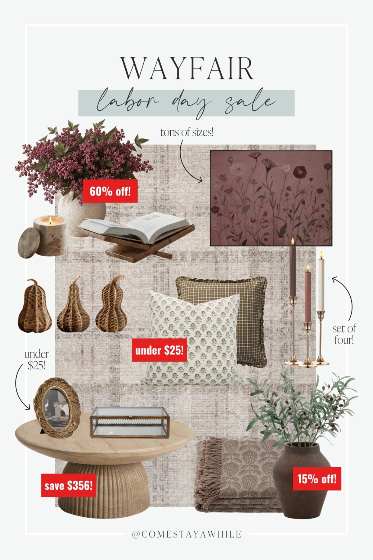 #AD We’re officially in the ‘ber months and I’m SO excited to decorate for fall 🤎🍂 I’m obsessed with these moody decor pieces from @Wayfair and they’re up to 70% off for Labor Day! #wayfair #wayfairpartner

Wayfair Home | Fall Decor | Moody Fall Vibes

Come Stay Awhile, Amanda Vernaci
