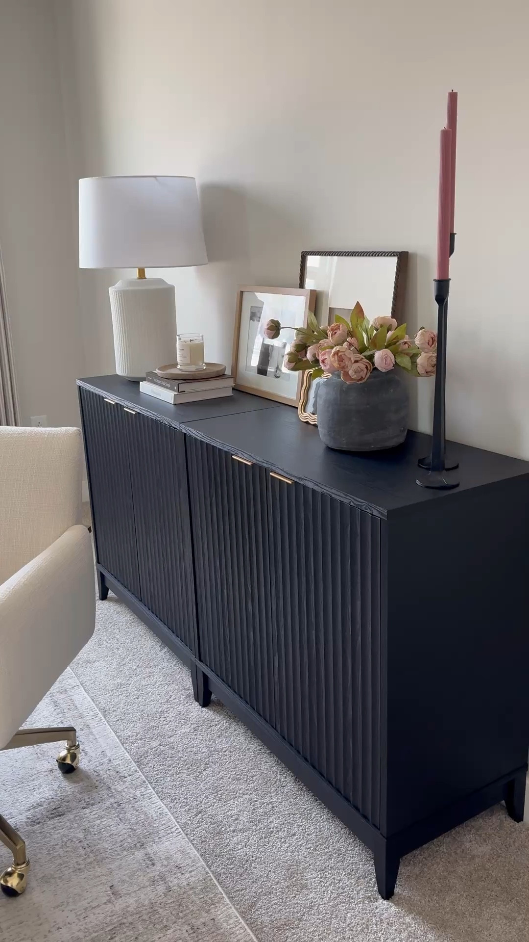 Home office, black sideboard, gray vase, cream rug, Loloi rug, executive desk, wayfair finds, wayfair furniture, wayfair home office, home office decor 

#LTKSaleAlert #LTKU #LTKHome