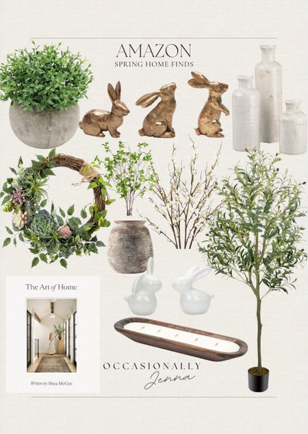 Spring home decor finds, all from Amazon. 




Home decor, spring home decor, spring home finds, faux olive tree, bunny figurines, potted faux plant, spring wreath, vases, coffee table books, large wooden candle, spring stems

#LTKfindsunder100 #LTKhome #LTKfindsunder50