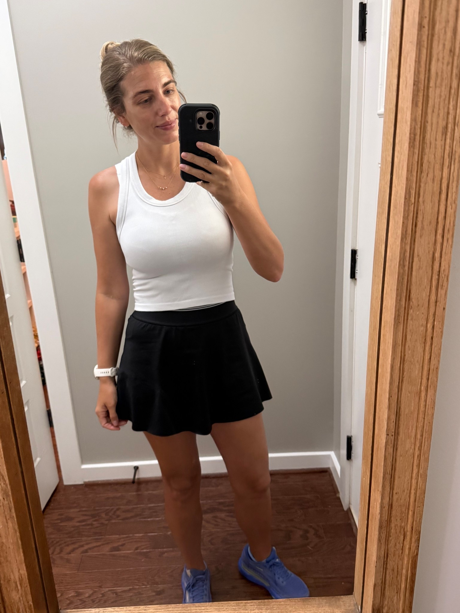 Today’s walking outfit. Athleta skort, Yogalicious tank, Amazon sports bra, and Brooks shoes  

#LTKfitnessgoals #LTKdayinmylife #LTKActive
