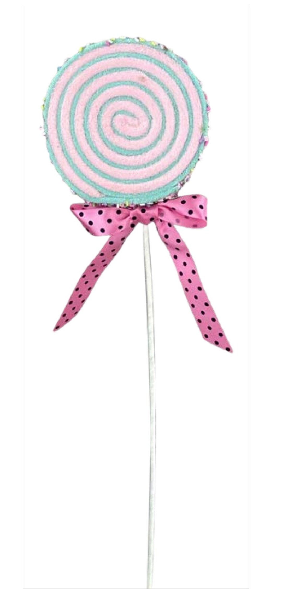 23” Lollipop Spray: Pink & Blue, candyland Christmas decor, pink and blue Christmas decor, loll... | Etsy (US)