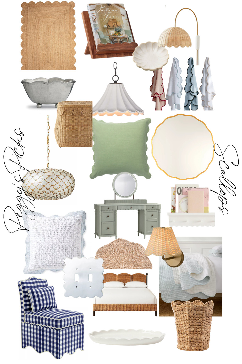 I’ve always loved scalloped details because they add softness, movement, and a little personality to a room—but they’re definitely not just a passing trend. Scallops have been used in architecture and furniture for centuries, which is why they can feel just as timeless as they do playful. The key is paying attention to scale and placement: a subtle scalloped edge can add charm, while a larger statement piece can completely shape the room. These are the scalloped pieces I keep coming back to for that perfect mix of classic and unexpected. Check out a few of my favorite finds! 

 #LTKHome