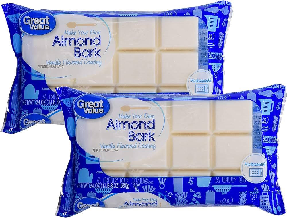 Great Value Make Your Own Almond Bark, Microwaveable Vanilla Coating for Baking, Toppings, Sweets... | Amazon (US)