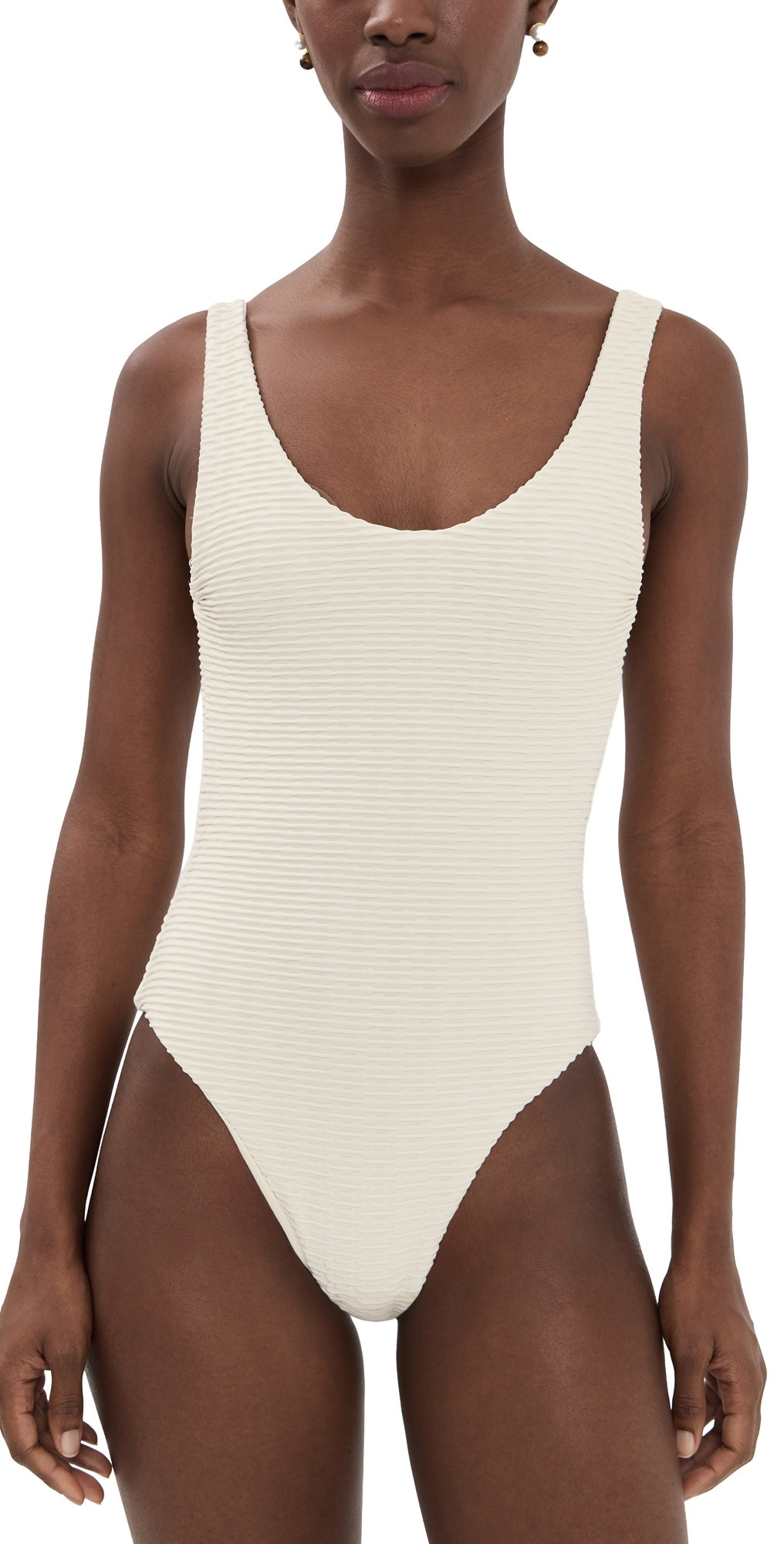 JADE Swim Contour One Piece Sandstone M | Shopbop