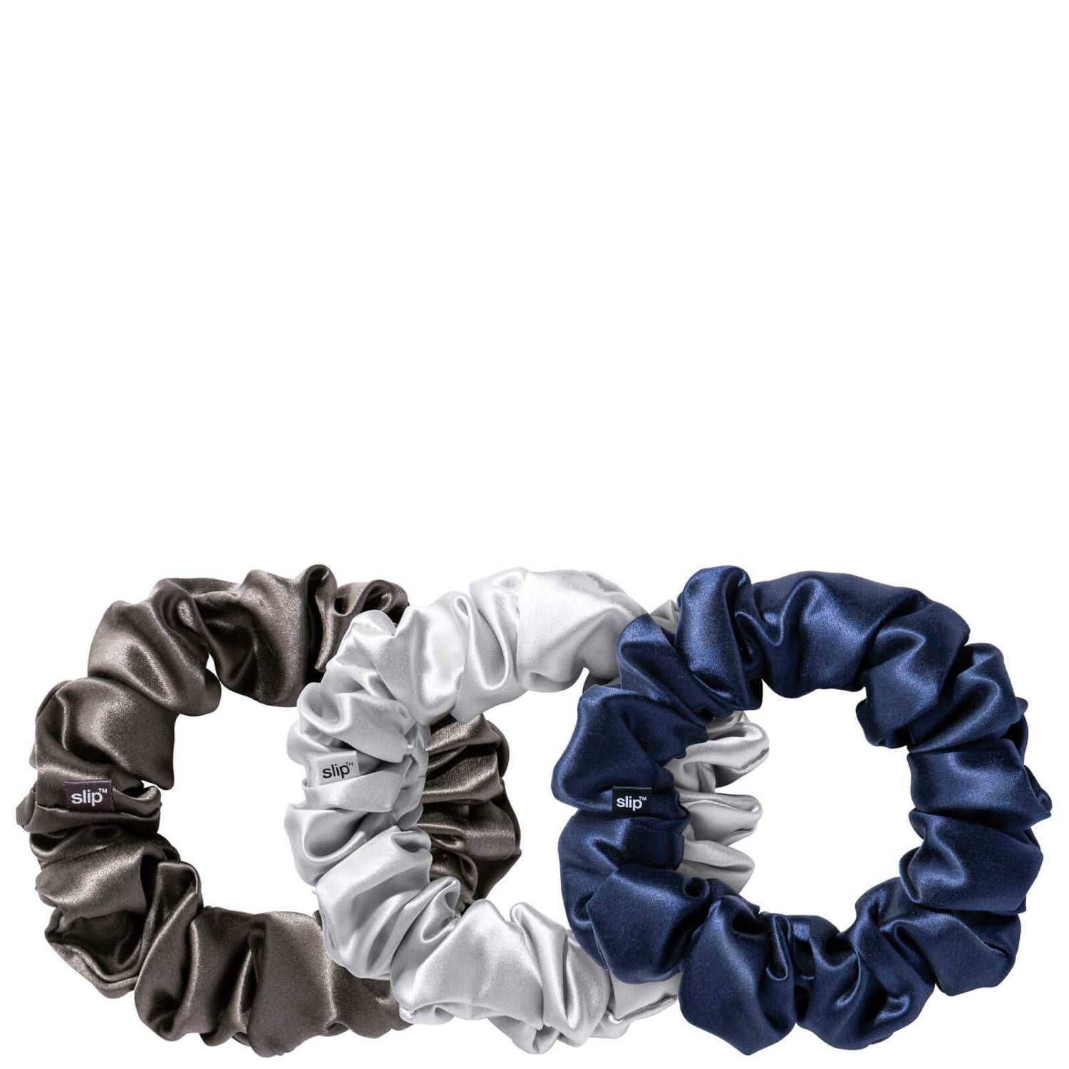 Slip Silk Large Scrunchies - Midnight (Pack of 3) | Look Fantastic (ROW)