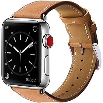 Marge Plus Compatible with Apple Watch Band 42mm 44mm, Genuine Leather Replacement Band Compatibl... | Amazon (US)