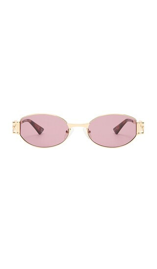 Forbidden Sunglasses in Bright Gold & Smokey Brown Mono | Revolve Clothing (Global)