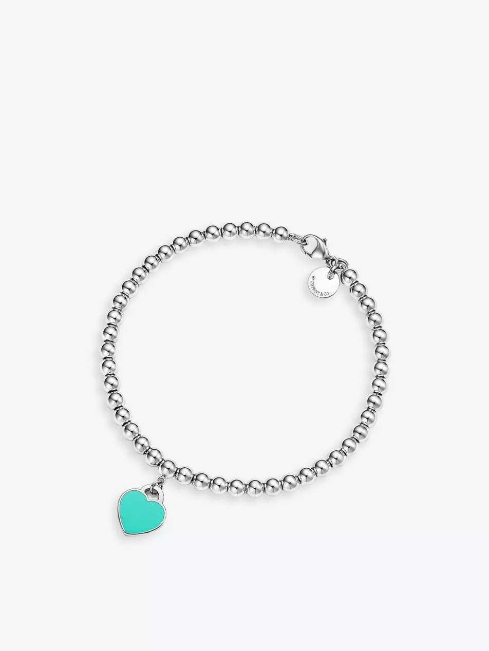 Return to Tiffany sterling-silver and enamel bracelet | Selfridges