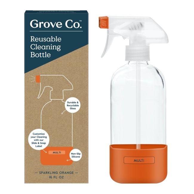 Grove Co. Reusable Cleaning Glass Spray Bottle - Slide & Snap | Grove