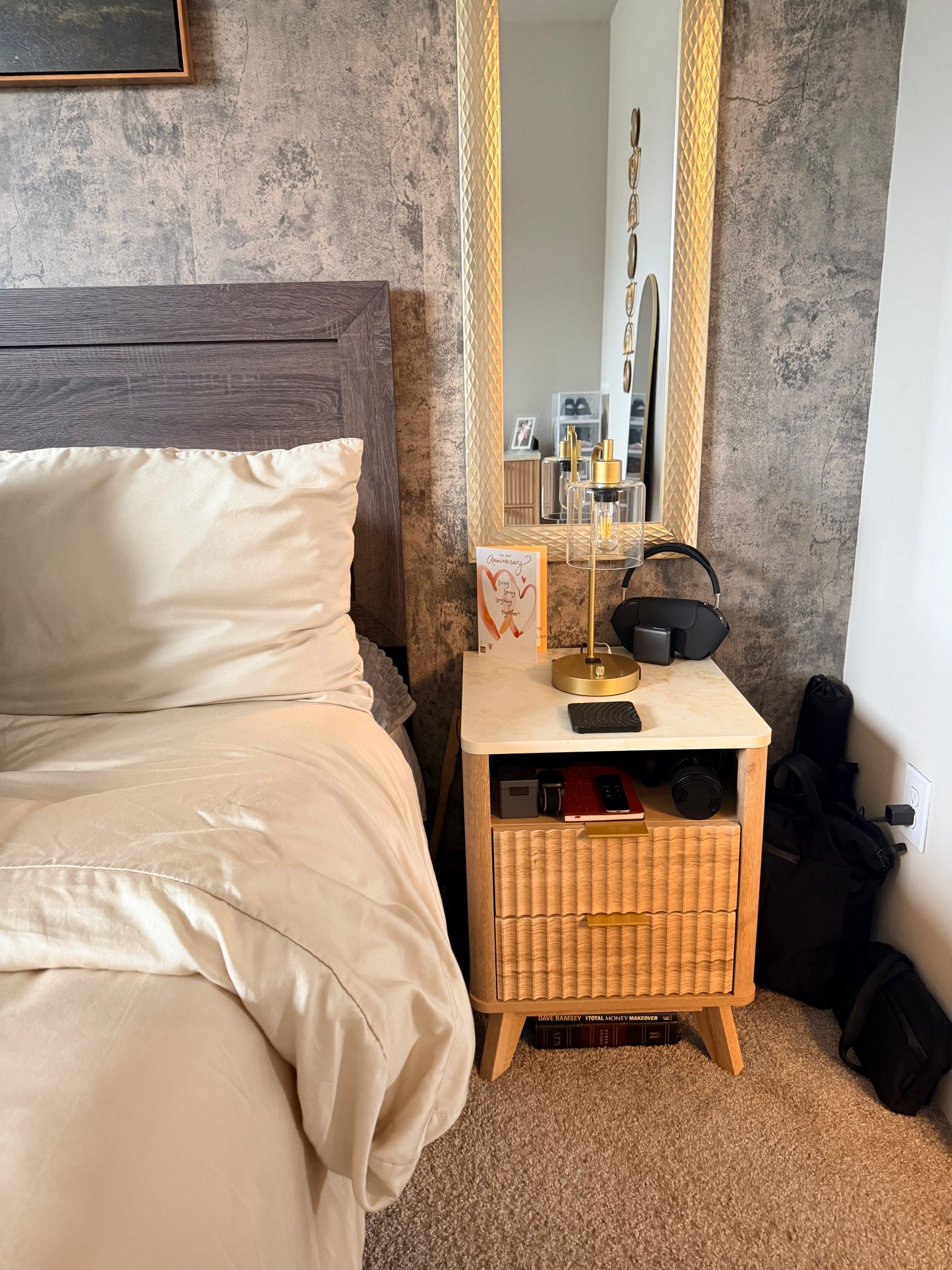 Nightstand goals ✨ Obsessed with this rattan nightstand paired with the gold accent lamp and lit mirror it’s giving cozy luxury without trying too hard. Everything linked in my LTK shop! 🛏️🪞

#LTKhome #LTKfindsunder100 #LTKsalealert #bedroomdecor #nightstandstyling #rattanfurniture #bedroominspo #cozybedroom #goldhomedecor #neutralbedroom #modernbohobedroom #bedroomgoals #homefinds #LTKstyletip #interiordesign #bedroomrefresh #sidtablestyling #LTKover40 #homedecorfinds #shopthislook​​​​​​​​​​​​​​​​

#LTKHome
