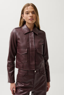 Bex Shrunken Jacket - Cabernet | Pistola Denim