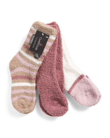 3pk Cozy Striped Socks | Marshalls