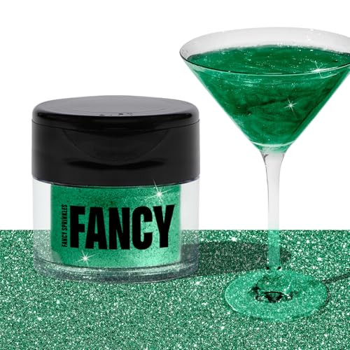Fancy Sprinkles St. Patty's Day Emerald Green Premium Edible Glitter, 100% Edible Glitter for Sparkling Food & Drinks No Taste or Texture (4gm) | Amazon (US)