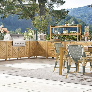 Westport Teak Outdoor Kitchen | Frontgate | Frontgate