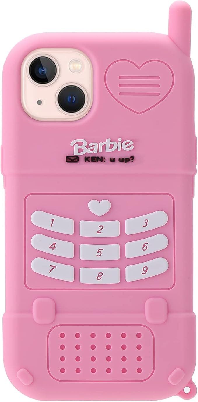 Filaco Silicon Case Fit for iPhone 13 6.1", 3D Cute Cartoon Pink Retro Cover, Kawaii Soft Shockpr... | Amazon (US)