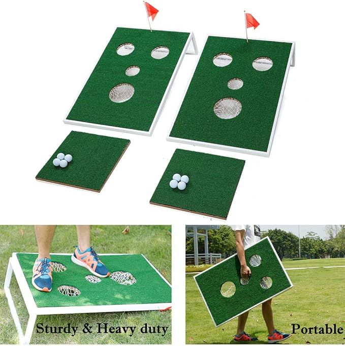 SPRAWL Golf Pong Cornhole Set Exciting Golf Chipping Game Pong Chip Shot Game for Tailgate Beach ... | Amazon (US)