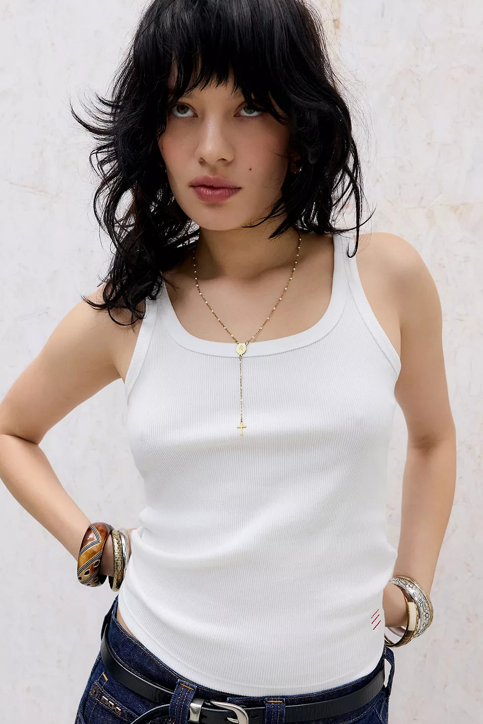 BDG Jessie Cotton Vest Top | Urban Outfitters UK