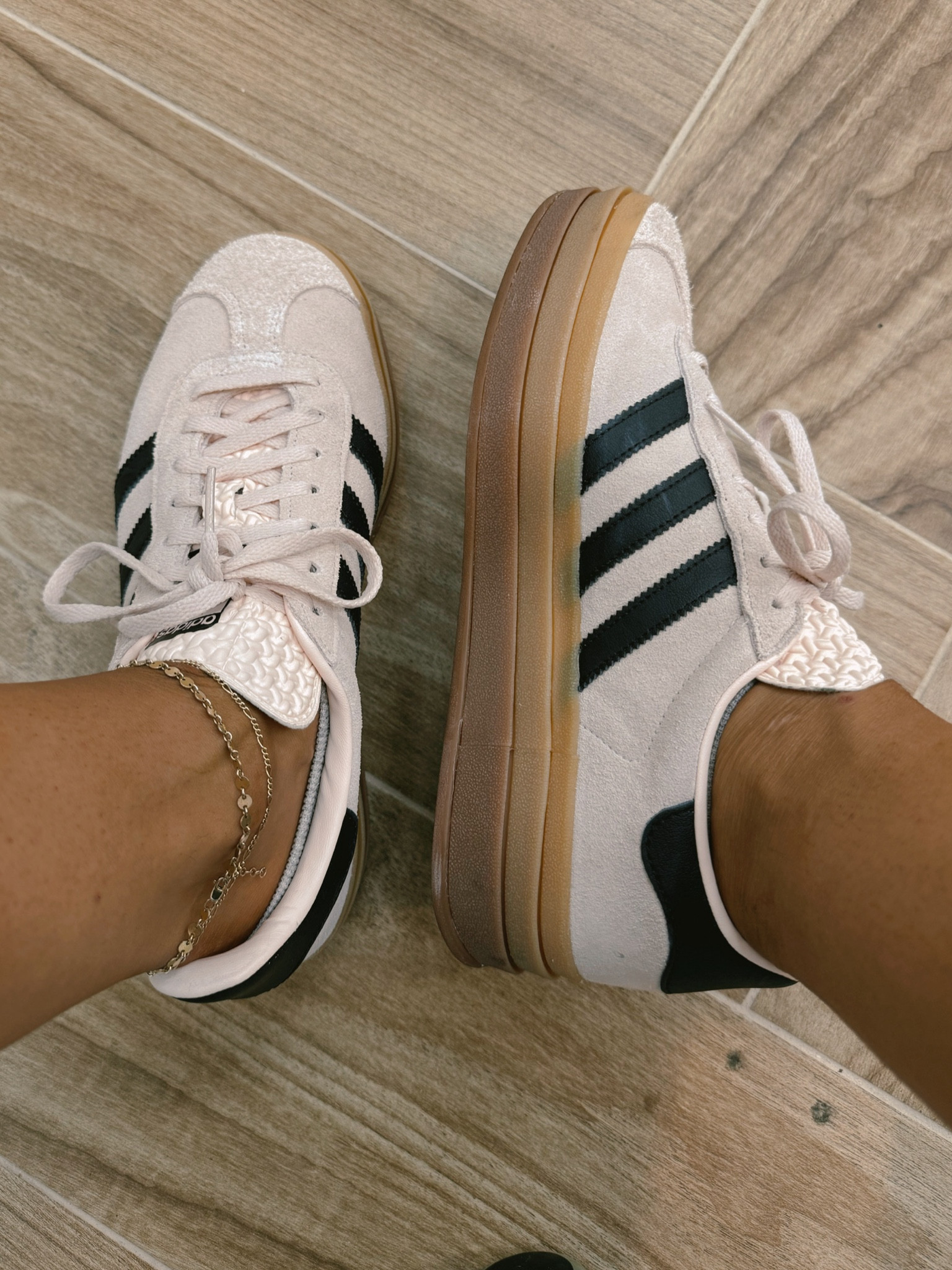 Love these platform gazelles  — size down a 1/2 size! 🖤✨ tons of colors!

Adidas / shoe love / sneakers / Holley Gabrielle 

#LTKActive #LTKShoeCrush