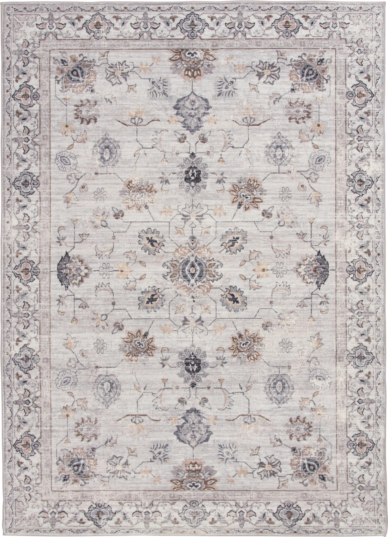 Better Homes & Gardens Persian Blooms Faux Fur Area Rug, Ivory, 8'x10' - Walmart.com | Walmart (US)