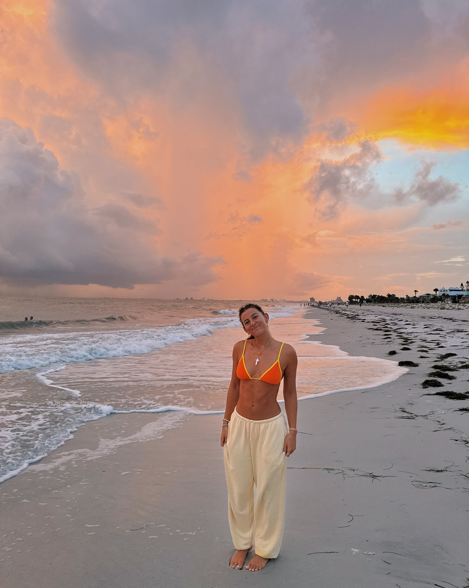 when your outfit matches the sky >> my fave sweats from John Galt! linking similar cross necklace! 

#LTKSwim #LTKSeasonal
