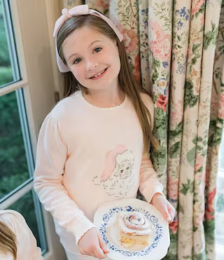 Edgehill Collection x The Broke Brooke Little Girls Charlotte Vintage Santa Sweater | Dillard's | Dillard's