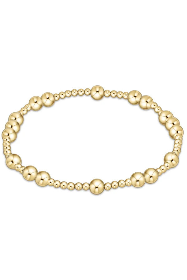 Hope Unwritten 5mm Bead Bracelet - Gold | E Newton | The Willow Tree