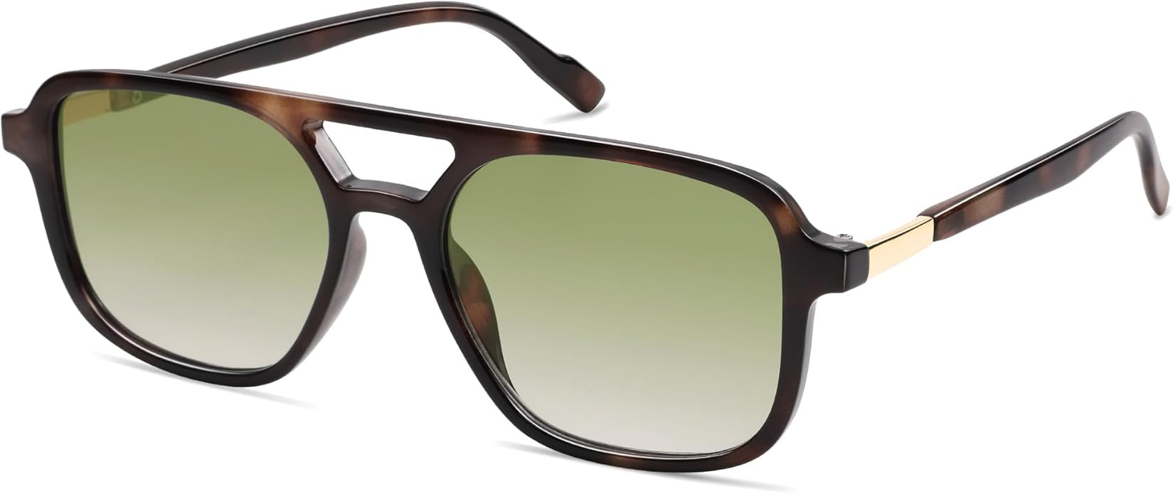 SOJOS Retro Aviator Sunglasses for Women Men,Trendy Rectangle Womens Mens Shades Sun Glasses SJ22... | Amazon (US)