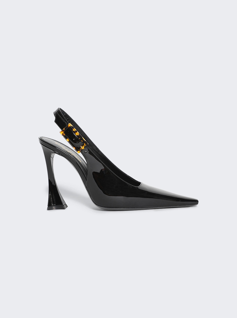 Patent Leather Dune Slingback Pumps Black  | The Webster | The Webster