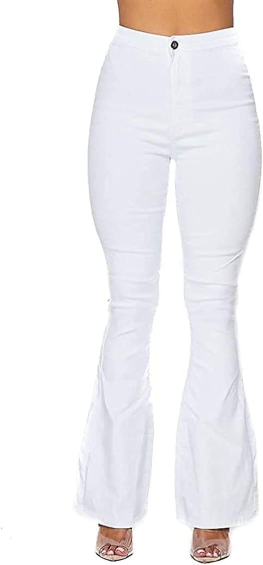 SOHO GLAM High Waisted Stretchy Bell Bottom Jeans | Amazon (US)