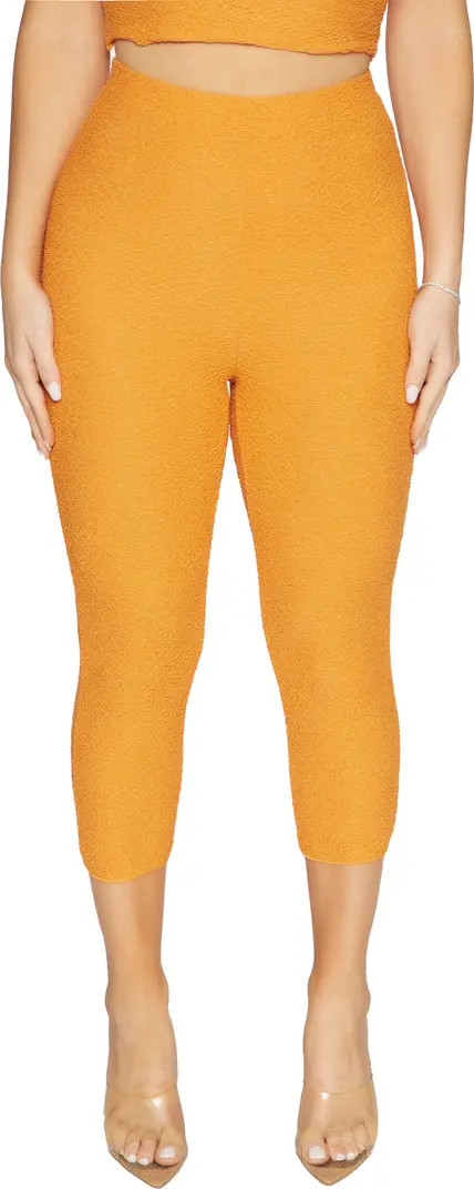 Naked Wardrobe Elastic Lace Capri Leggings | Nordstrom | Nordstrom