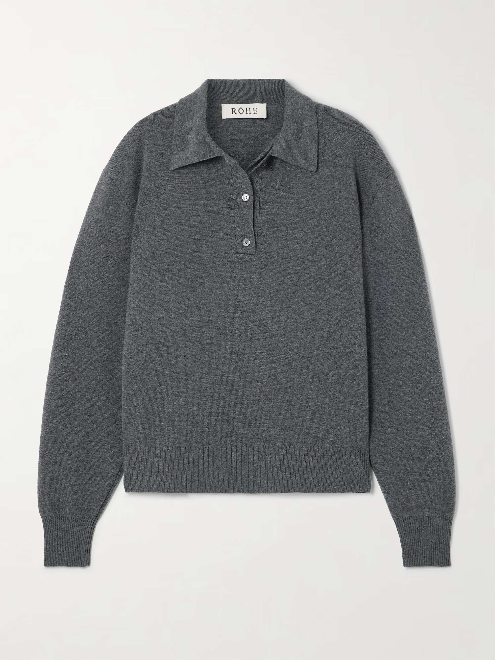 Wool and cashmere-blend polo sweater | NET-A-PORTER (UK & EU)