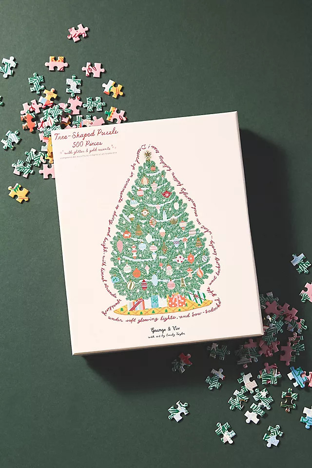 George & Viv Holiday Puzzle | Anthropologie (US)