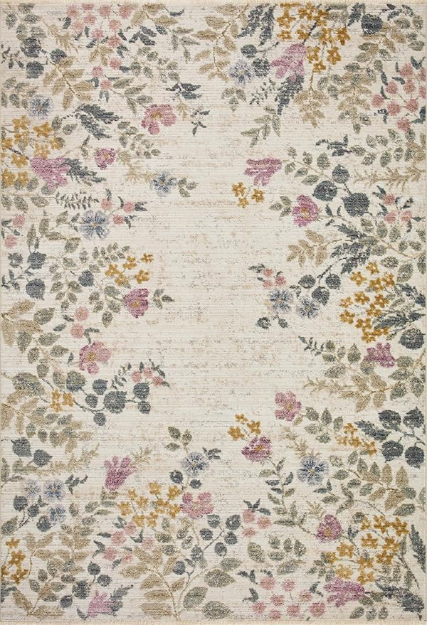 Loloi Rifle Paper Co. x Provence Ivory 3'-7" x 5'-7" Accent Rug | Amazon (US)