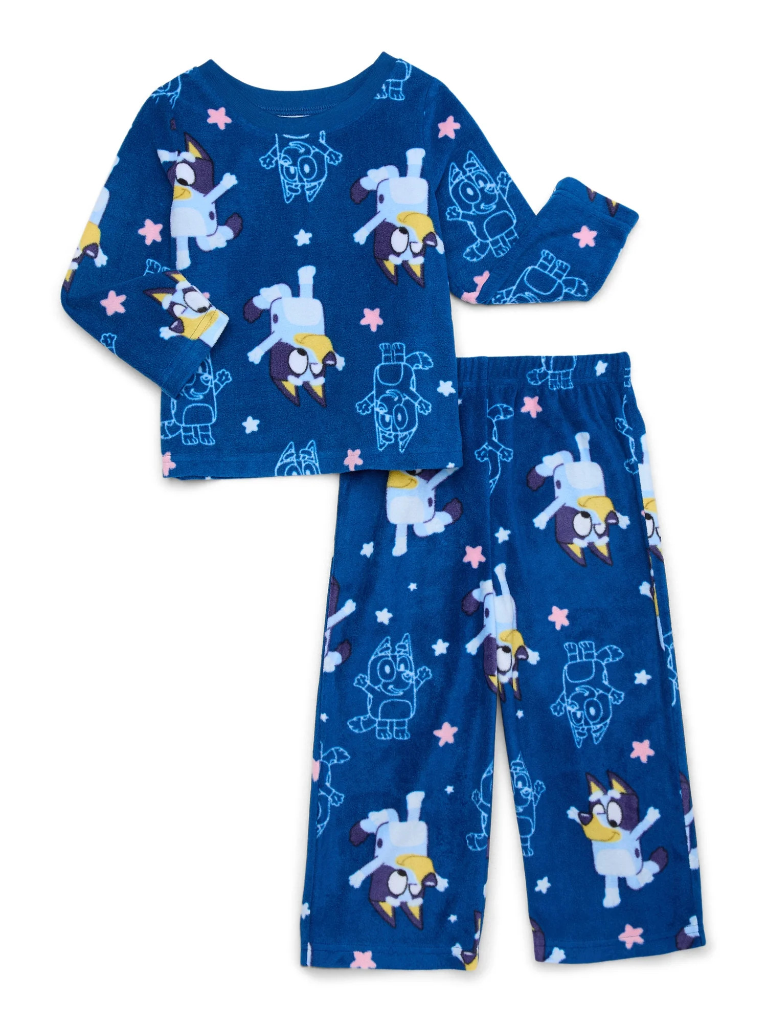 Character Toddler Microfleece Pajama Set, 2-Piece, Sizes 12M-5T | Walmart (US)