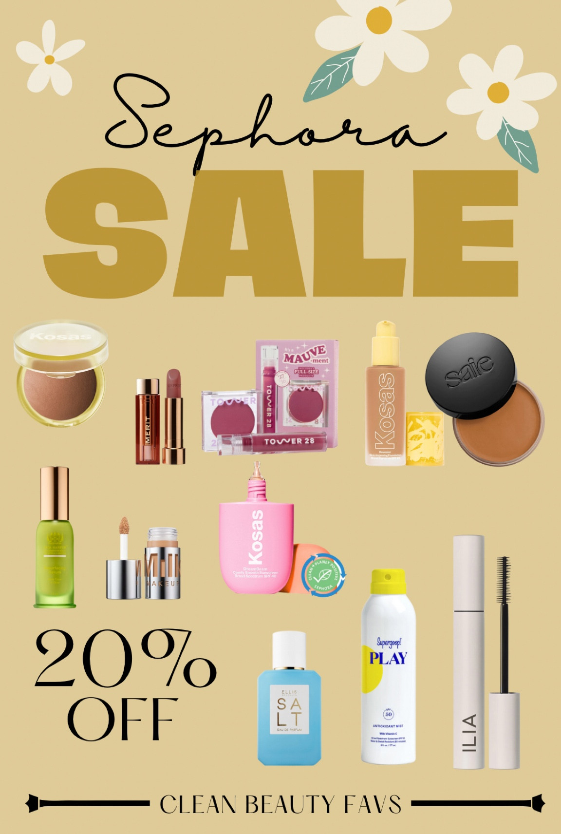 Sephora Sale! Code: SAVENOW
Clean Beauty Favs 

#LTKbeauty #LTKsalealert #LTKBeautySale