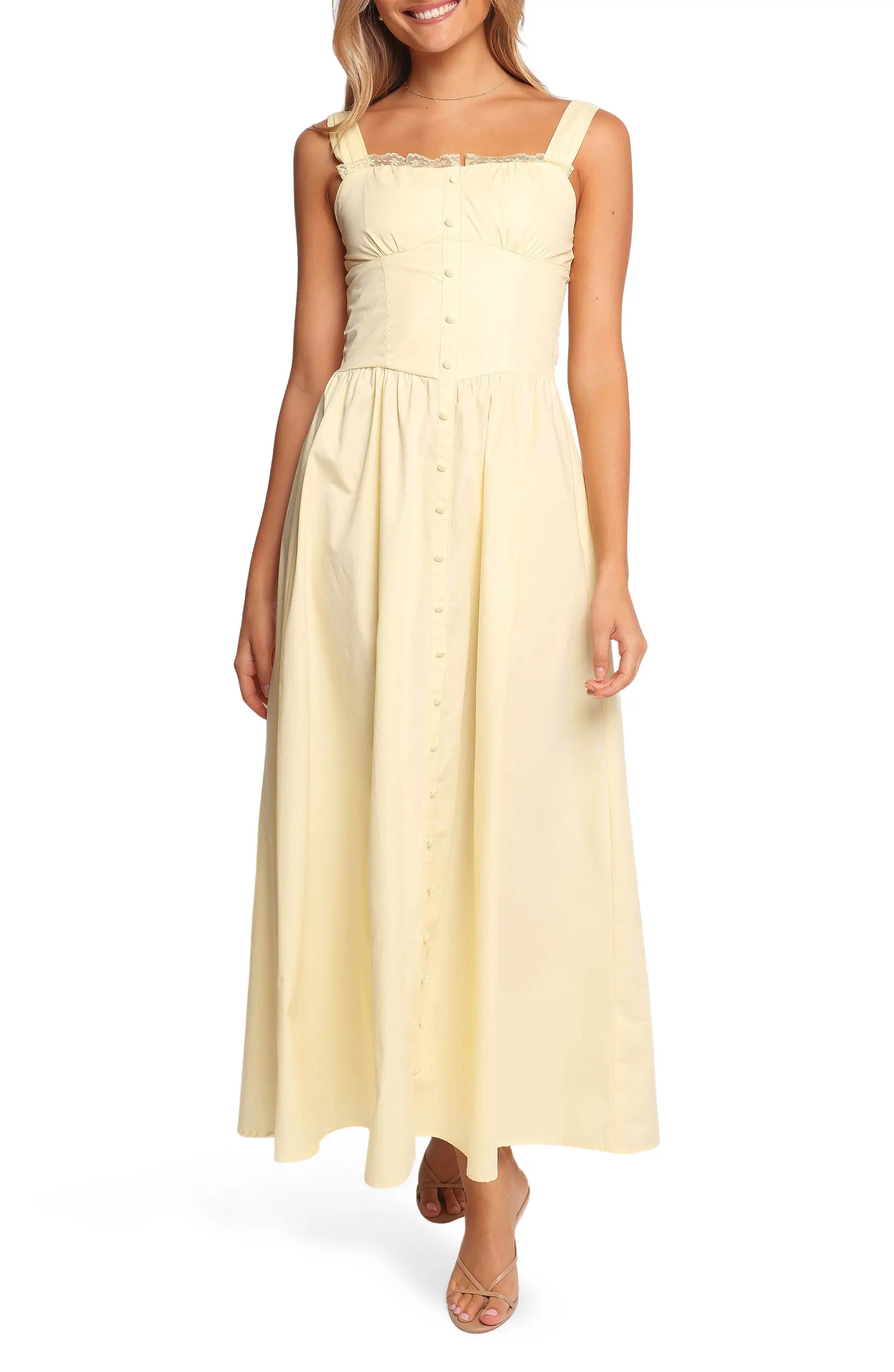 Bellus Lace Trim Sleeveless Maxi Dress | Nordstrom