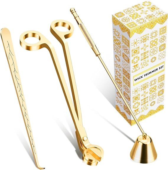calary Candle Wick Trimmer, Candle Snuffer and Wick Dipper & Candle Accessory Set, 3 in 1 Candle ... | Amazon (US)