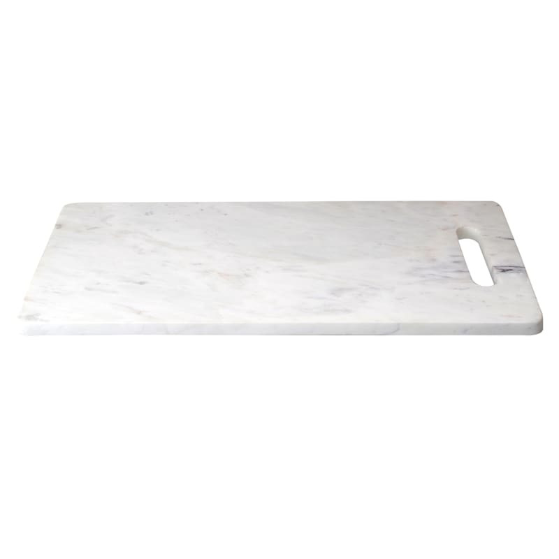 White Marble Serving Board, 9x18 | At Home