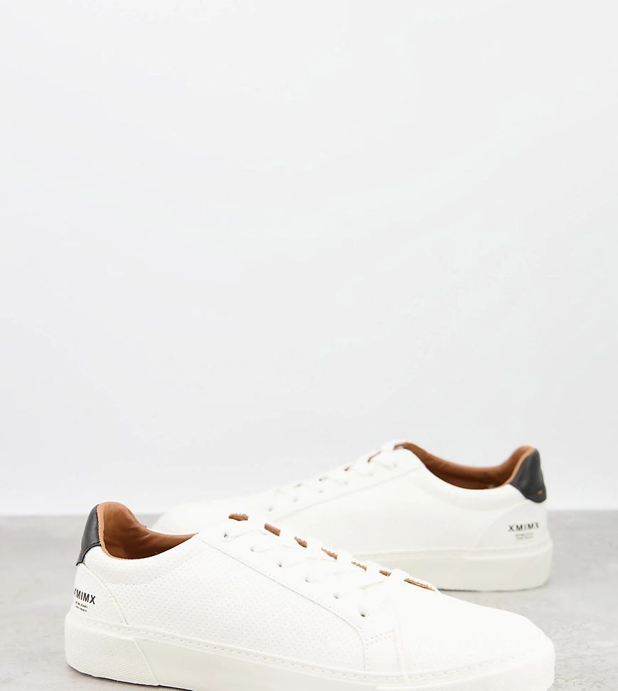 ASOS DESIGN Wide Fit sneakers in white texture | ASOS (Global)