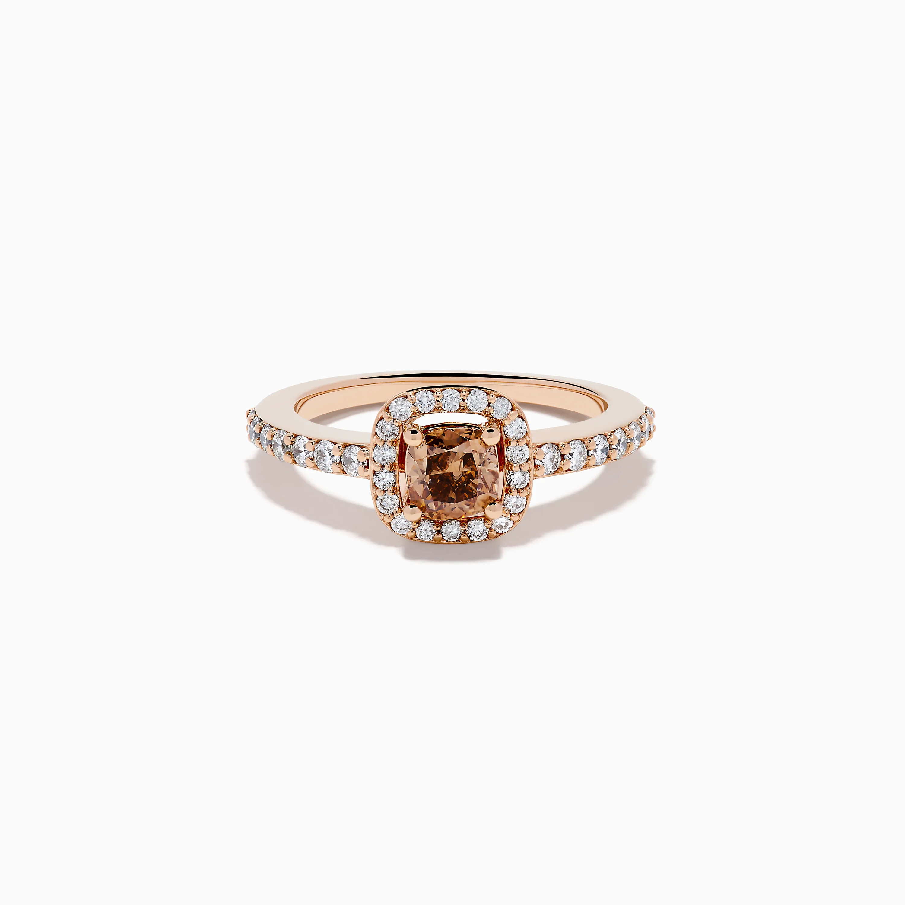 Espresso 14K Rose Gold Brown and White Diamond Ring | Effy Jewelry