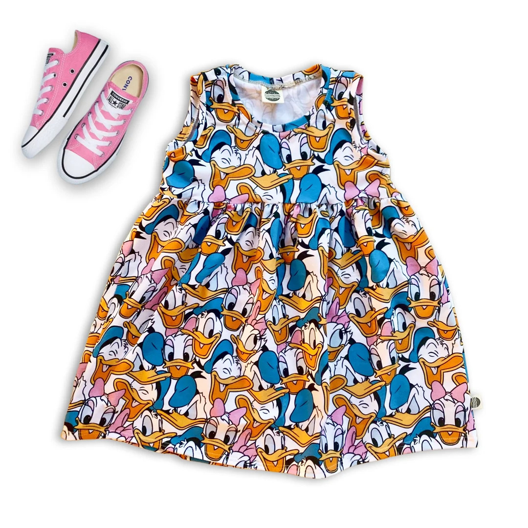 Girls Daisy Donald Duck Dress, Kids Disney Dress, Girls Disney Dress Daisy Duck, Kids Mouse Dress... | Etsy (US)