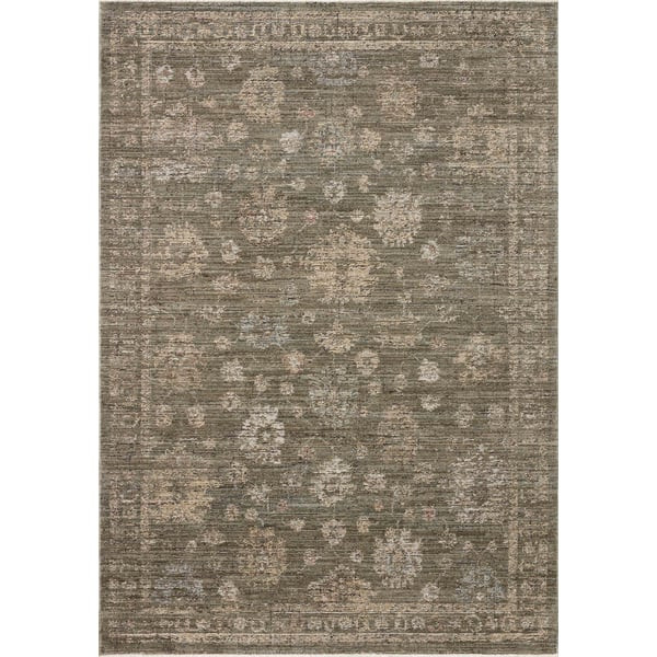 Priscilla PRL-02 Olive/Sand Area Rug | Rugs Direct