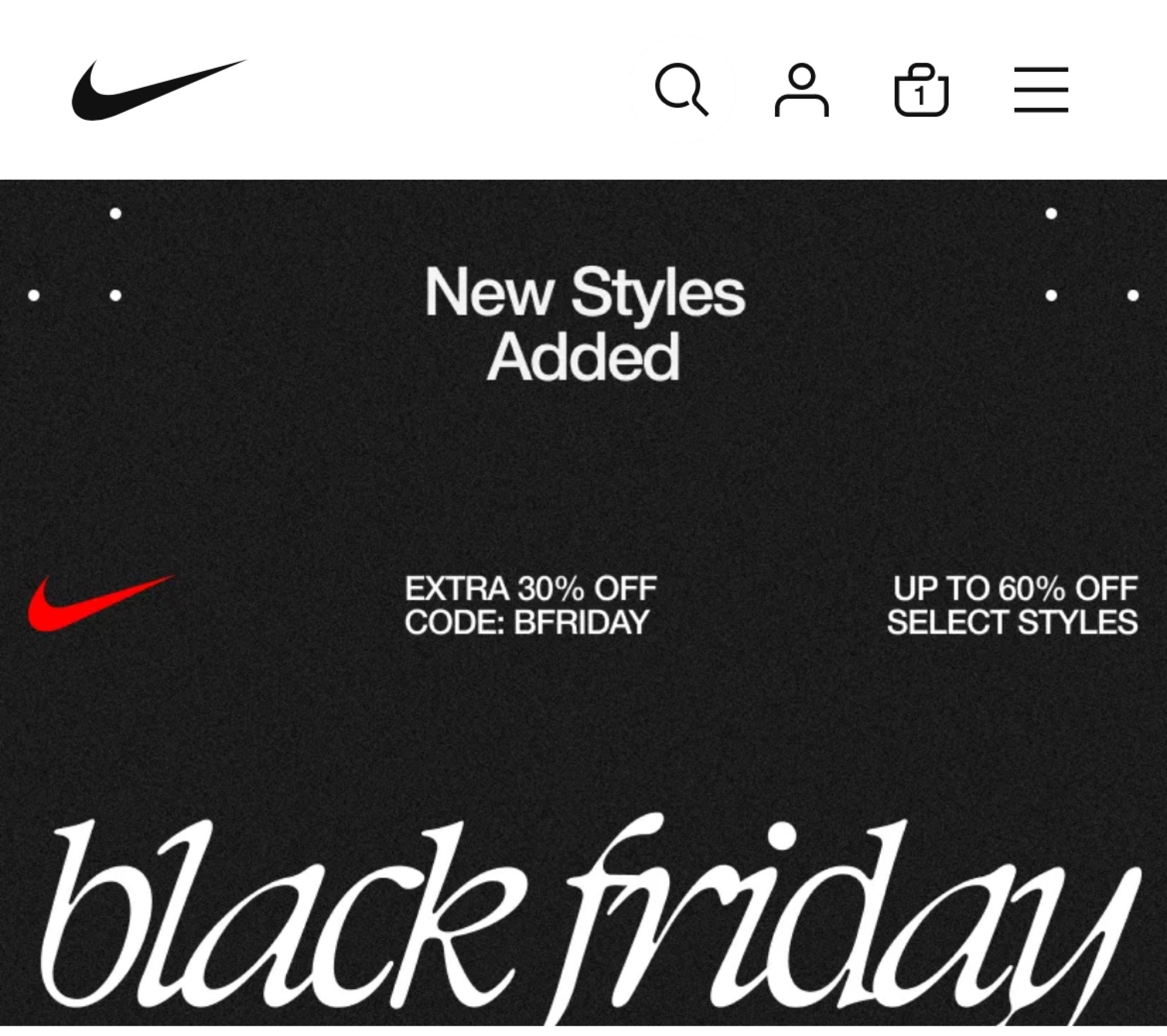 Nike BLACK FRIDAY/CYBER WEEK sale!
Use code BFRIDAY for 30% off

#LTKGiftGuide #LTKCyberWeek #LTKSaleAlert