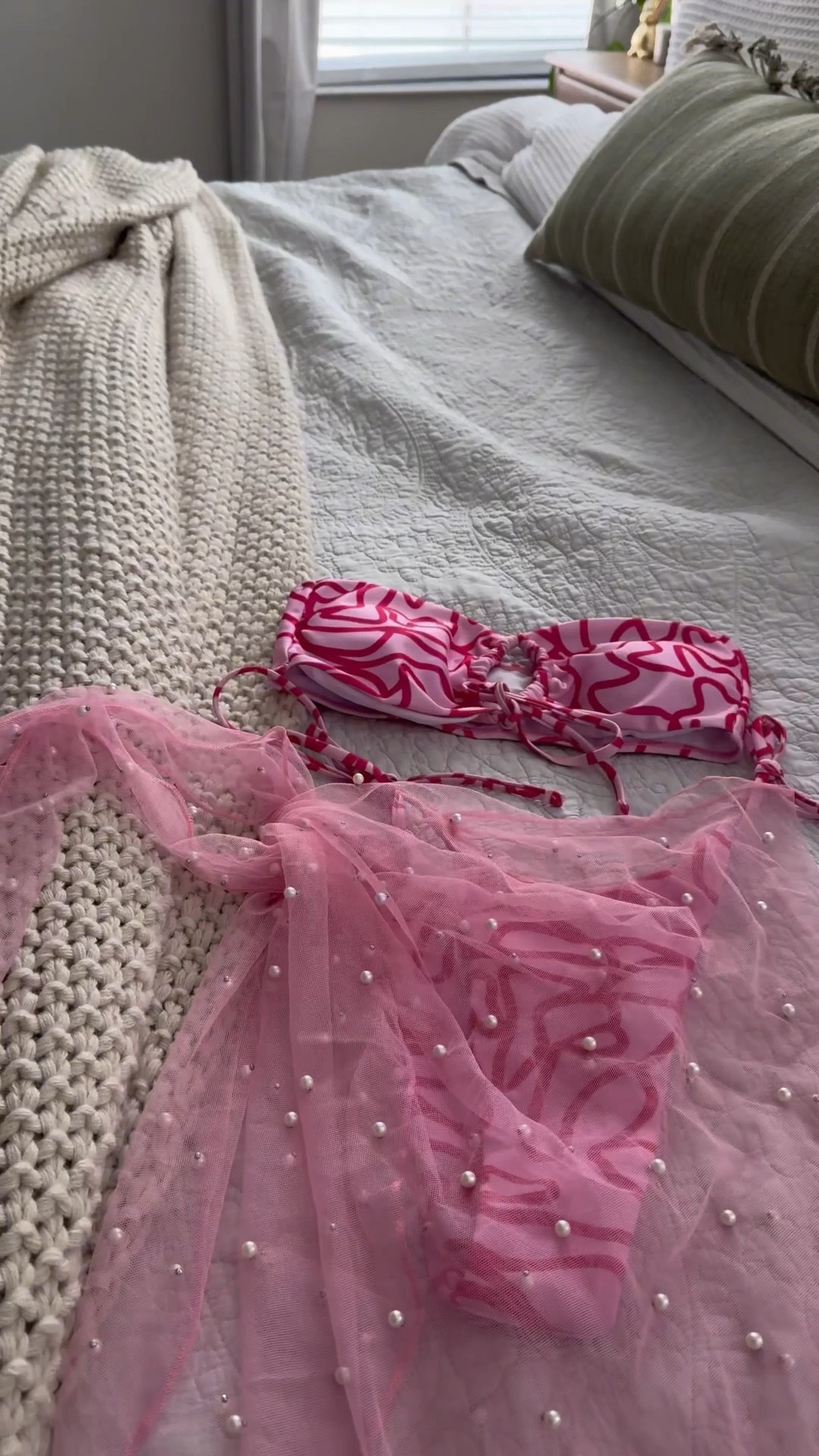 Sandy toes, pearl details, and the perfect bikini moment 🤍🩷 This bikini & cover up combo is a beach day must 🌴🌊 #BeachReady #VacationStyle #SwimwearGoals #Swim #Summer #PoolReady

#LTKSeasonal #LTKSwim #LTKFindsUnder50