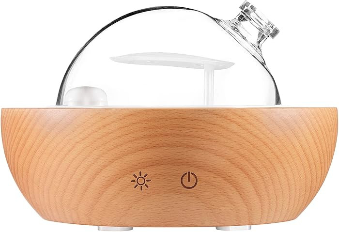 Glass Essential Oil Diffuser,Real Wood Base,The 2025 Upgrade Aromatherapy Diffuser,Aroma Diffuse ... | Amazon (US)
